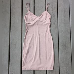 Hansen‎ & Gretel Beige Lightweight Stretch Bodycon Mini Dress XS